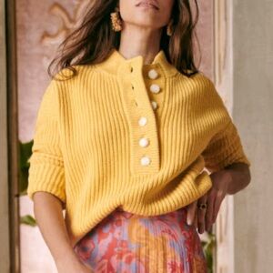Sezane Lucas Jumper Yellow